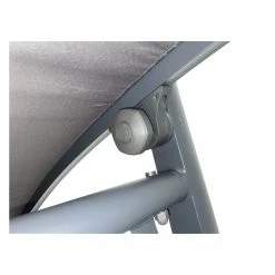 DEGAMO Hollywoodschaukel DALLAS 3-sitzer Aluminium, Schwarz/grau -Zipper Geschäft 8600319700 77141826 prod 006