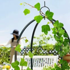 Relaxdays Rankobelisk Aus Metall 1,90 Cm -Zipper Geschäft 8600323900 100100190 prod 003