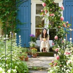 Relaxdays Torbogen Rankhilfe Aus Metall 240 Cm -Zipper Geschäft 8600323900 100100200 prod 003