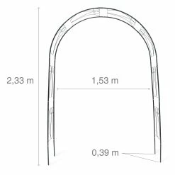 Relaxdays Rankbogen Für Rosen Mit Verzierung -Zipper Geschäft 8600323900 100188690 prod 004
