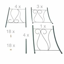 Relaxdays Rankbogen Für Rosen Mit Verzierung -Zipper Geschäft 8600323900 100188690 prod 005