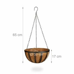 Relaxdays Blumenampel 3er-Set 30 Cm -Zipper Geschäft 8600323900 100207040 prod 004