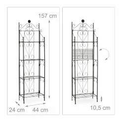 Relaxdays Blumenregal Metall 4 Ablagen 9 Relaxdays Blumenregal Metall 4 Ablagen -Zipper Geschäft 8600323900 100207060 prod 004