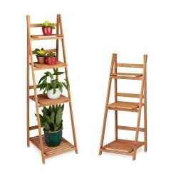 Relaxdays 2-tlg. Blumentreppen Set