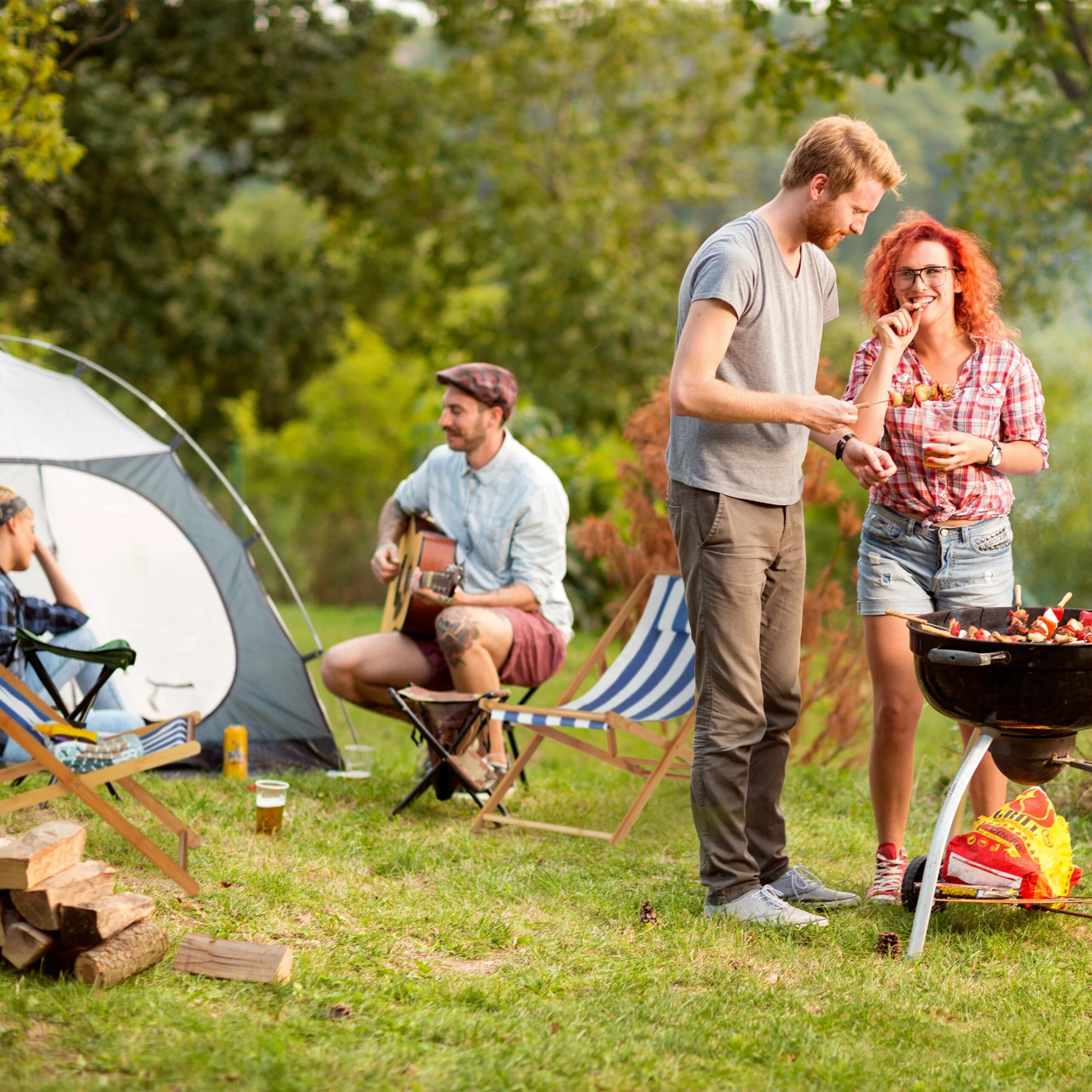 Relaxdays Liegestuhl 2er Set Bambus 4 Relaxdays Liegestuhl 2er Set Bambus – Bild 4