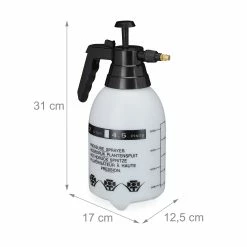 Relaxdays Pumpsprühflasche 2 Liter -Zipper Geschäft 8600323900 100300430 prod 004