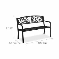 Relaxdays Gartenbank Vögel Design -Zipper Geschäft 8600323900 1003098946 prod 004