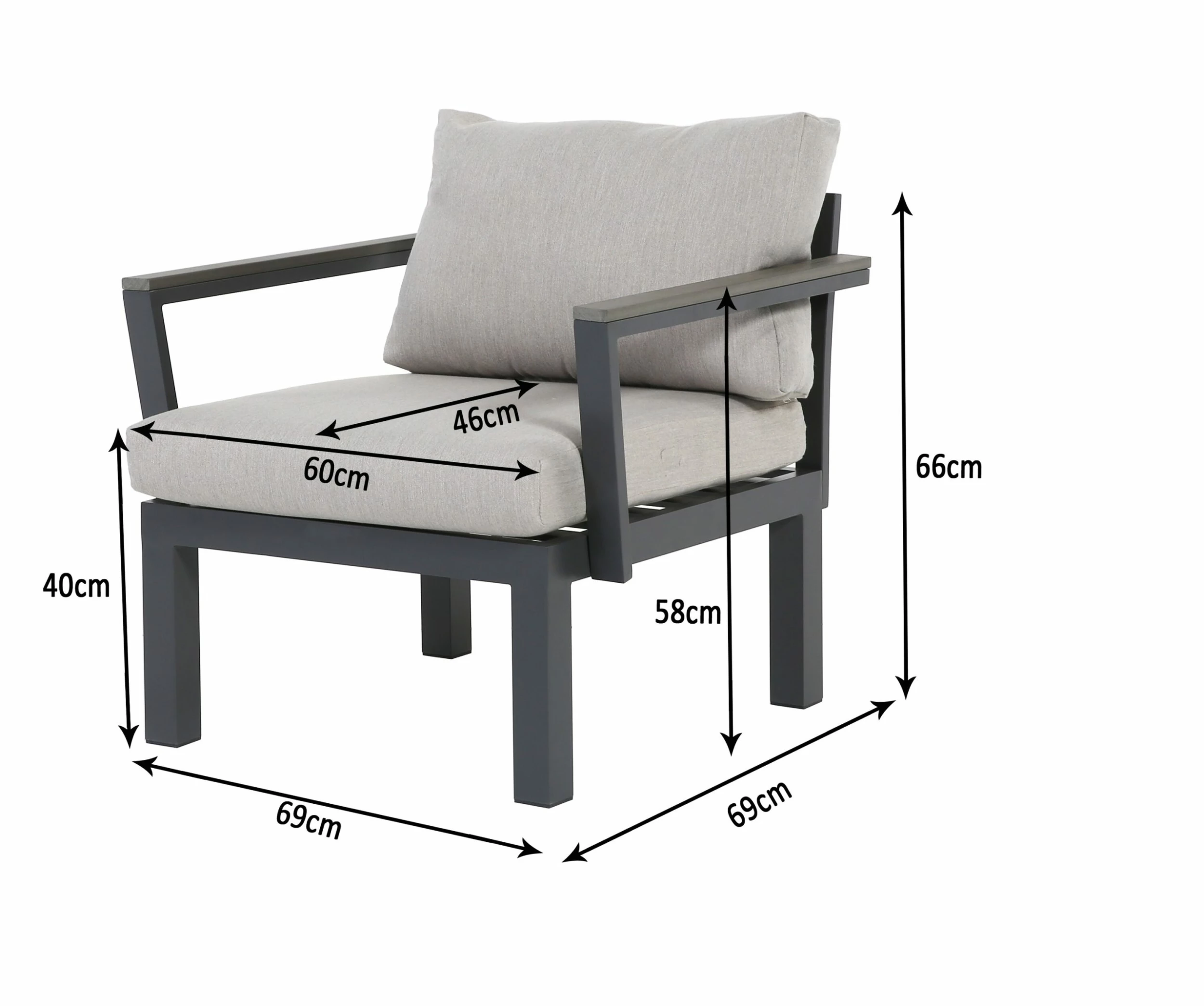 Gartenfreude Lounges Aluminium Sessel Ambience 2 Gartenfreude Lounges Aluminium Sessel Ambience – Bild 2