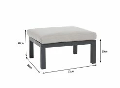 Gartenfreude Lounges Aluminium Hocker Ambience