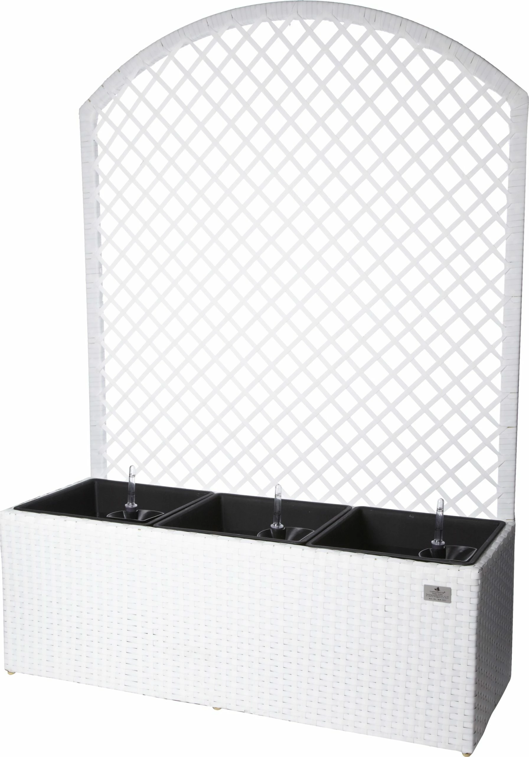 Gartenfreude Pflanzkübel Polyrattan Blumenkasten 2 Gartenfreude Pflanzkübel Polyrattan Blumenkasten – Bild 2