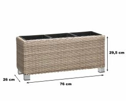 Gartenfreude Pflanzkübel Polyrattan Blumenkasten 9 Gartenfreude Pflanzkübel Polyrattan Blumenkasten -Zipper Geschäft 8600335500 4000 1072 062 prod 004