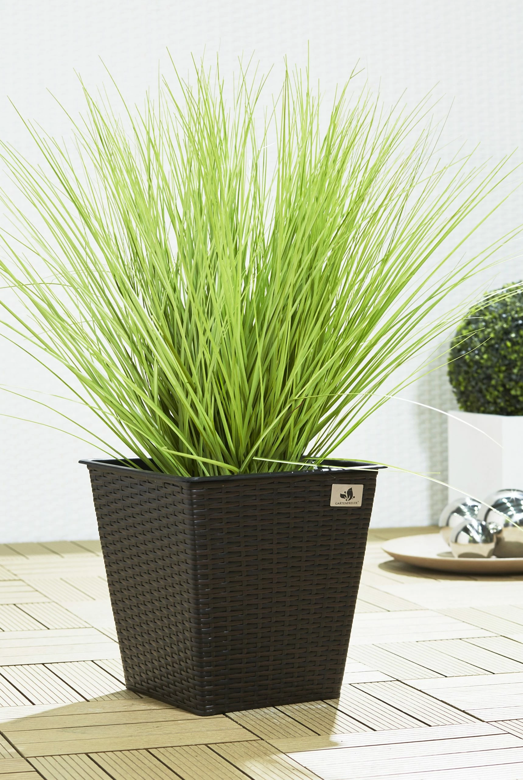 Gartenfreude Planzkübel Polyrattan Pflanzkübel 2 Gartenfreude Planzkübel Polyrattan Pflanzkübel – Bild 2
