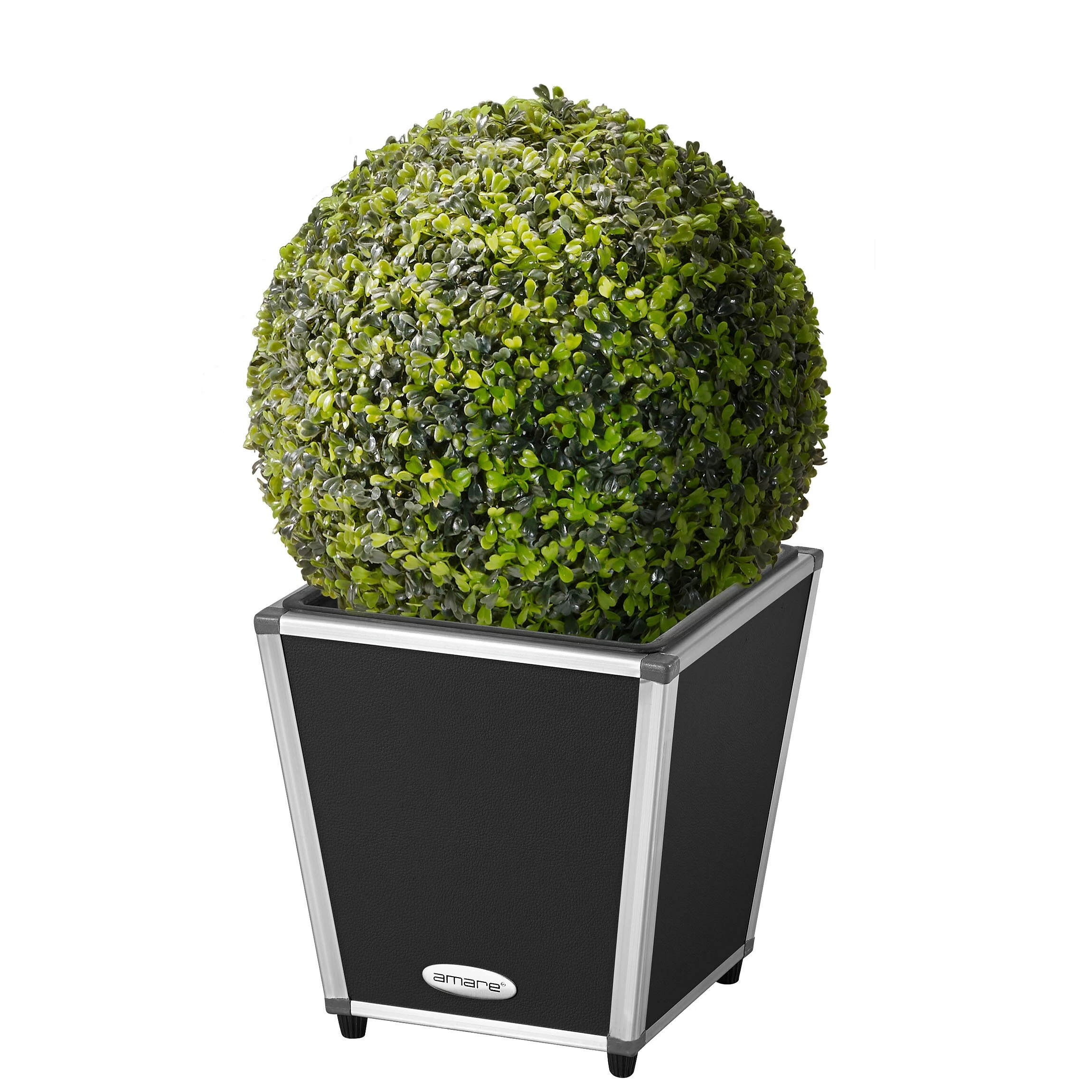 AMARE Pflanzkübel Lederoptik Pflanzgefäß 5 AMARE Pflanzkübel Lederoptik Pflanzgefäß – Bild 5