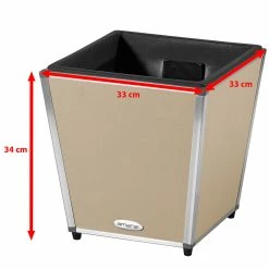 AMARE Pflanzkübel Lederoptik Pflanzgefäß -Zipper Geschäft 8600335500 4250 1001 112 prod 003