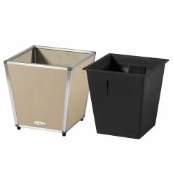 AMARE Pflanzkübel Lederoptik Pflanzgefäß -Zipper Geschäft 8600335500 4250 1001 112 prod 004