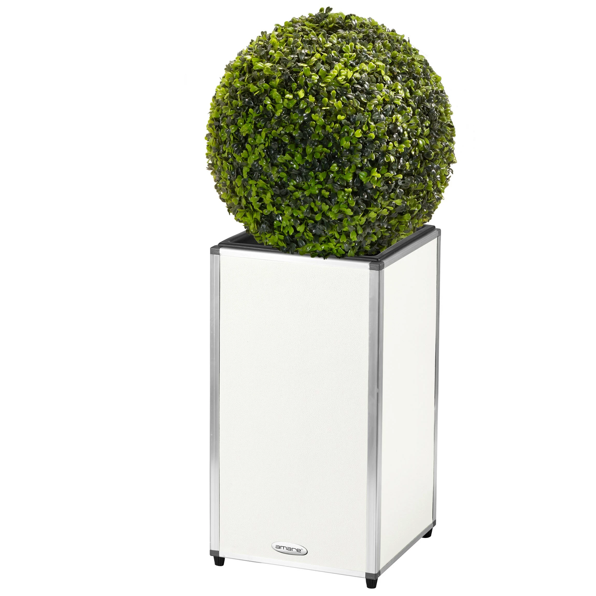 AMARE Pflanzkübel Lederoptik Pflanzgefäß 2 AMARE Pflanzkübel Lederoptik Pflanzgefäß – Bild 2