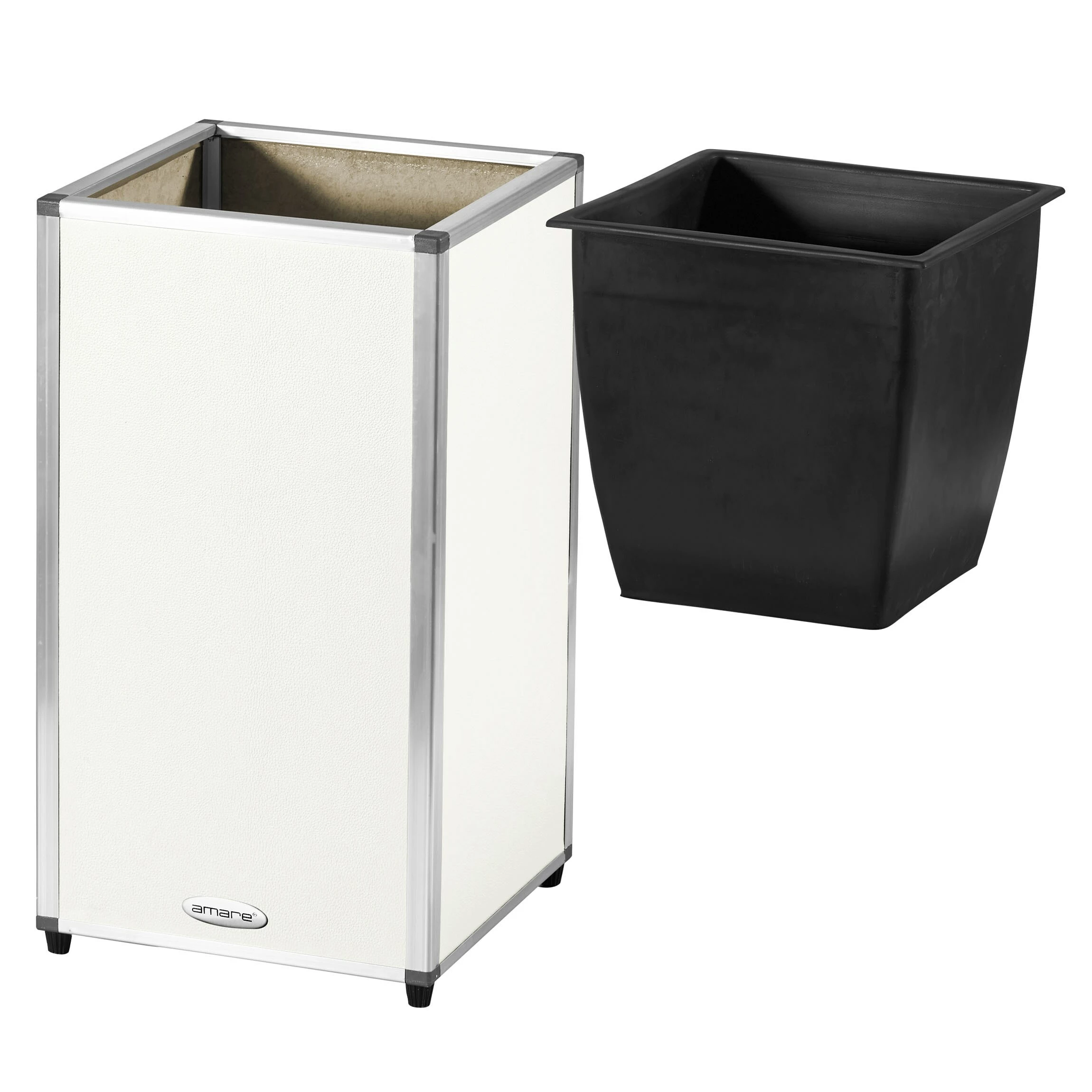 AMARE Pflanzkübel Lederoptik Pflanzgefäß 3 AMARE Pflanzkübel Lederoptik Pflanzgefäß – Bild 3