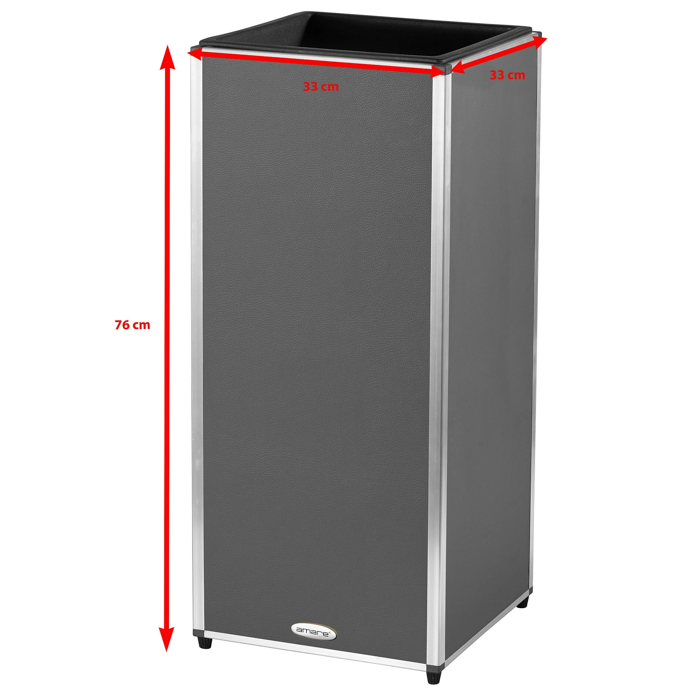 AMARE Pflanzkübel Lederoptik Pflanzgefäß 5 AMARE Pflanzkübel Lederoptik Pflanzgefäß – Bild 5