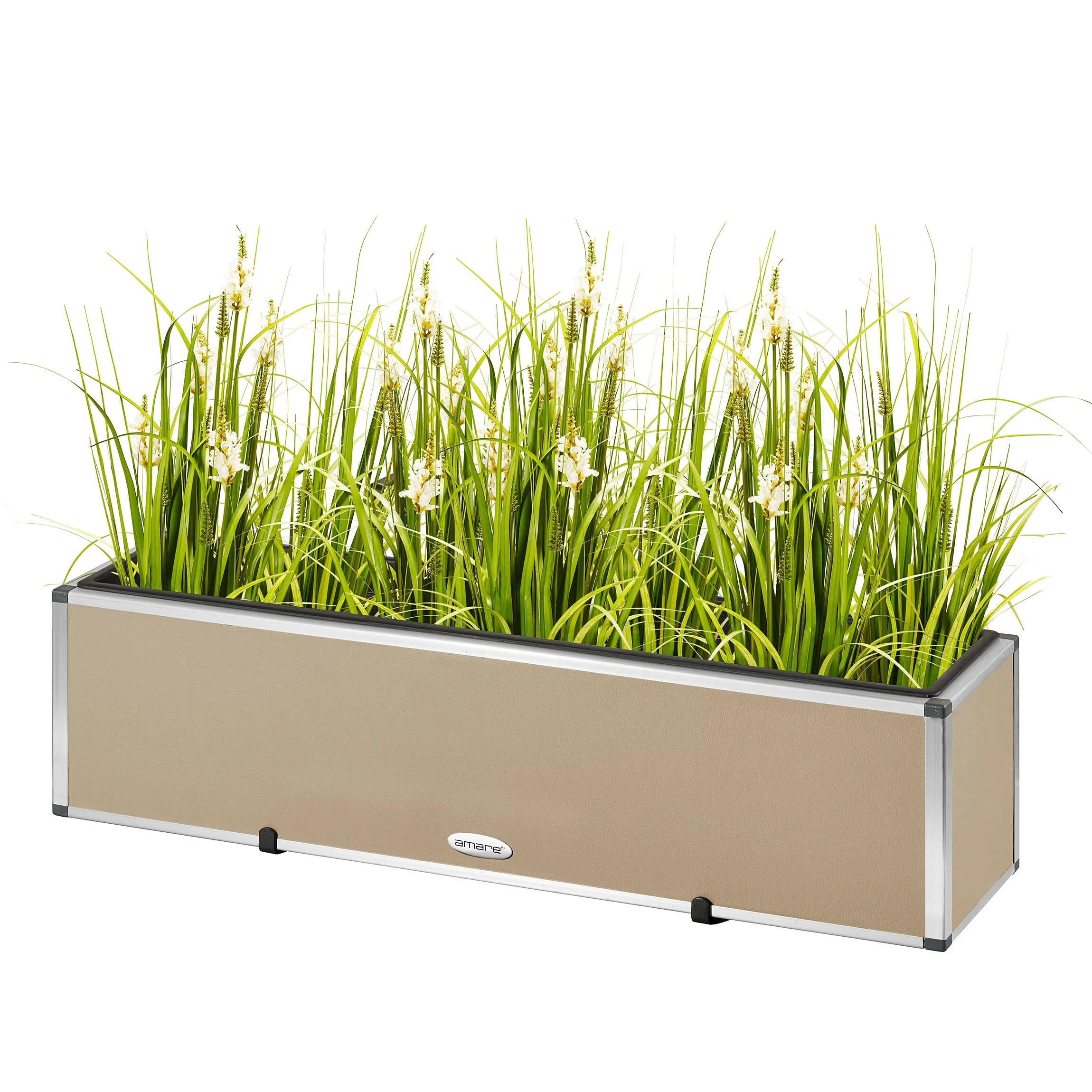 AMARE Pflanzkübel Lederoptik Pflanzgefäß 2 AMARE Pflanzkübel Lederoptik Pflanzgefäß – Bild 2