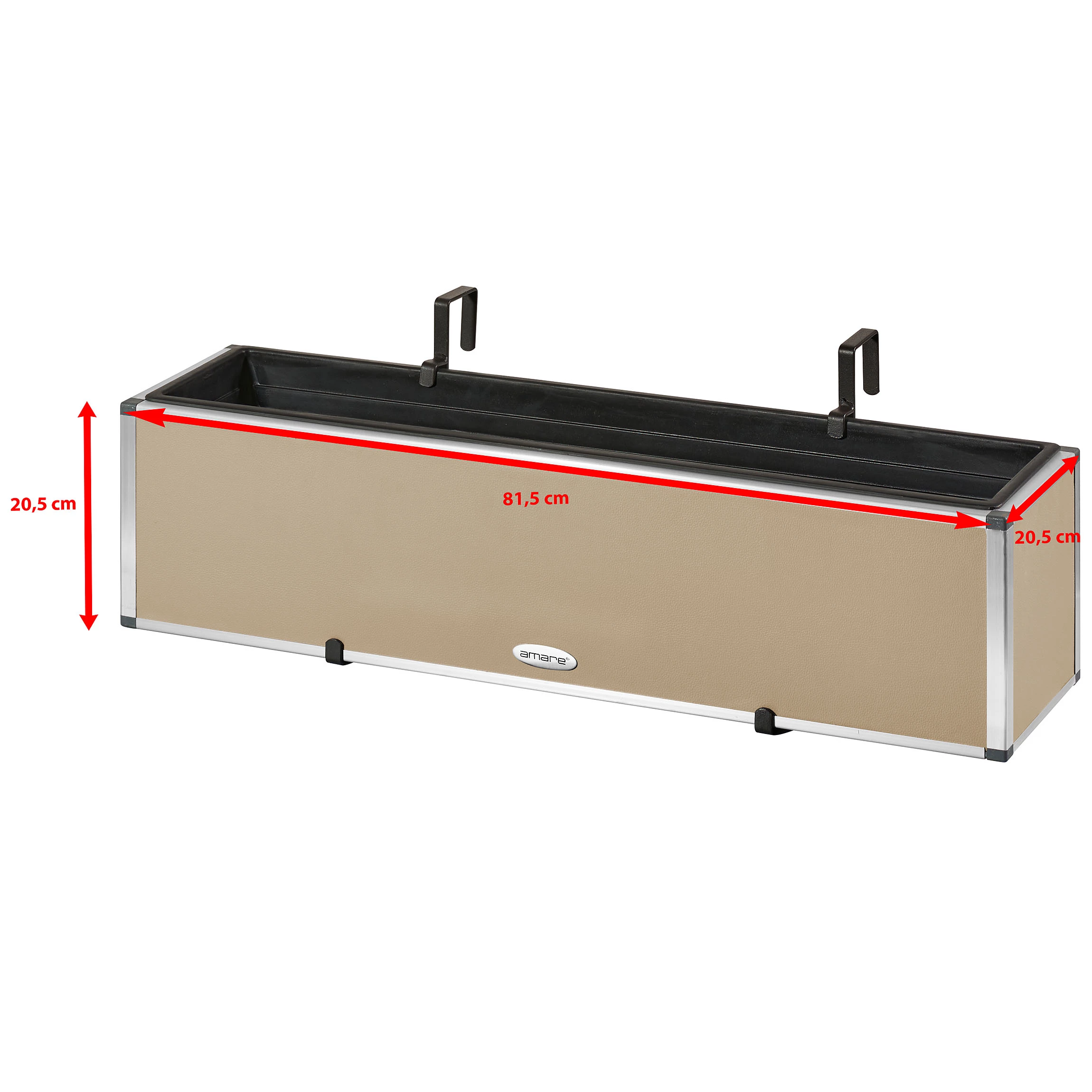 AMARE Pflanzkübel Lederoptik Pflanzgefäß 5 AMARE Pflanzkübel Lederoptik Pflanzgefäß – Bild 5