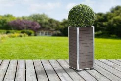 Gartenfreude Pflanzgefäß WPC Pflanzkübel -Zipper Geschäft 8600335500 4450 1004 003 prod 003