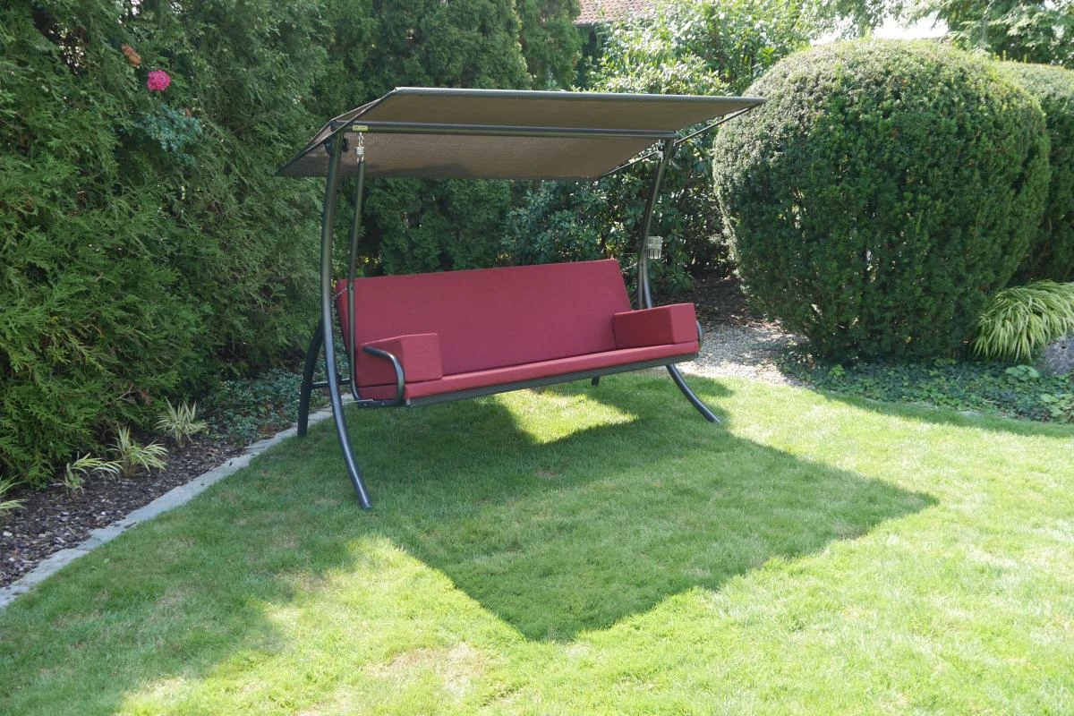 Angerer Hollywoodschaukel Elegance Tolar Rot 3 Angerer Hollywoodschaukel Elegance Tolar Rot – Bild 3