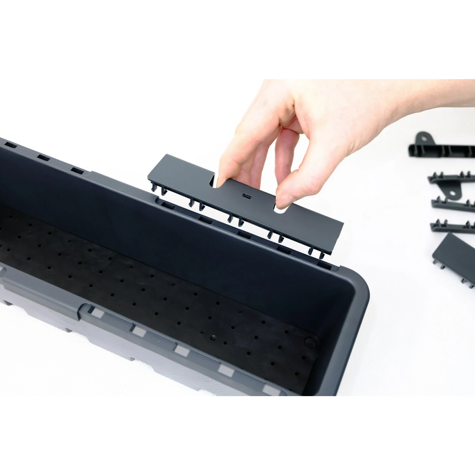 GreenLife Blumenkasten / Kräuterbox 10 Stück, Anthrazit, Komplett 4 GreenLife Blumenkasten / Kräuterbox 10 Stück, Anthrazit, Komplett – Bild 4