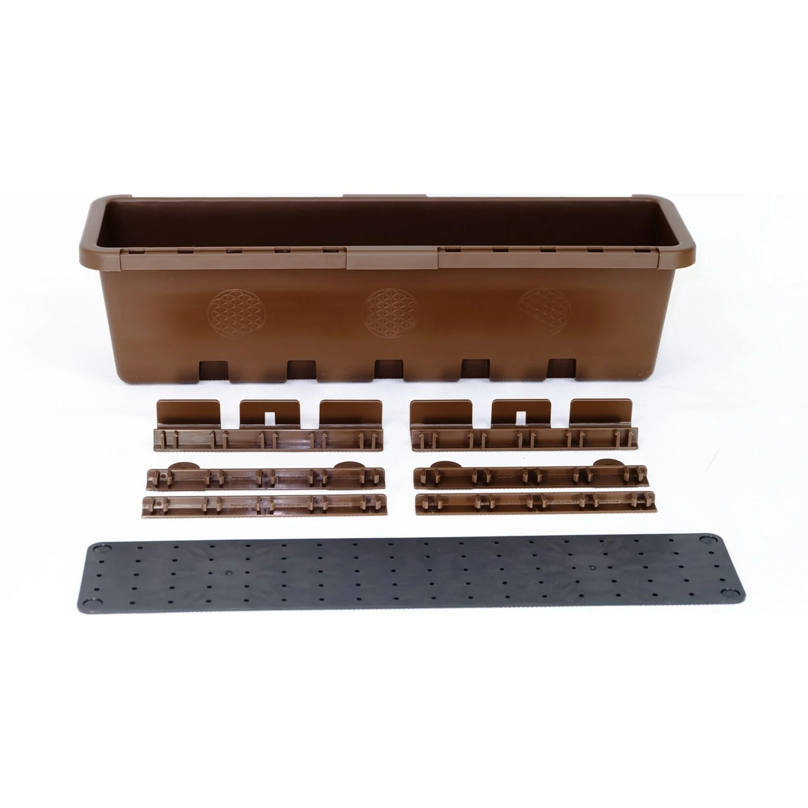 GreenLife Blumenkasten / Kräuterbox 3 Stück, Terrabraun, Komplett 2 GreenLife Blumenkasten / Kräuterbox 3 Stück, Terrabraun, Komplett – Bild 2