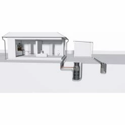 GreenLife Sickerschacht 140 L Gartenentwässerung Wassertank Mit Sieb -Zipper Geschäft 8600335800 42824 prod 003