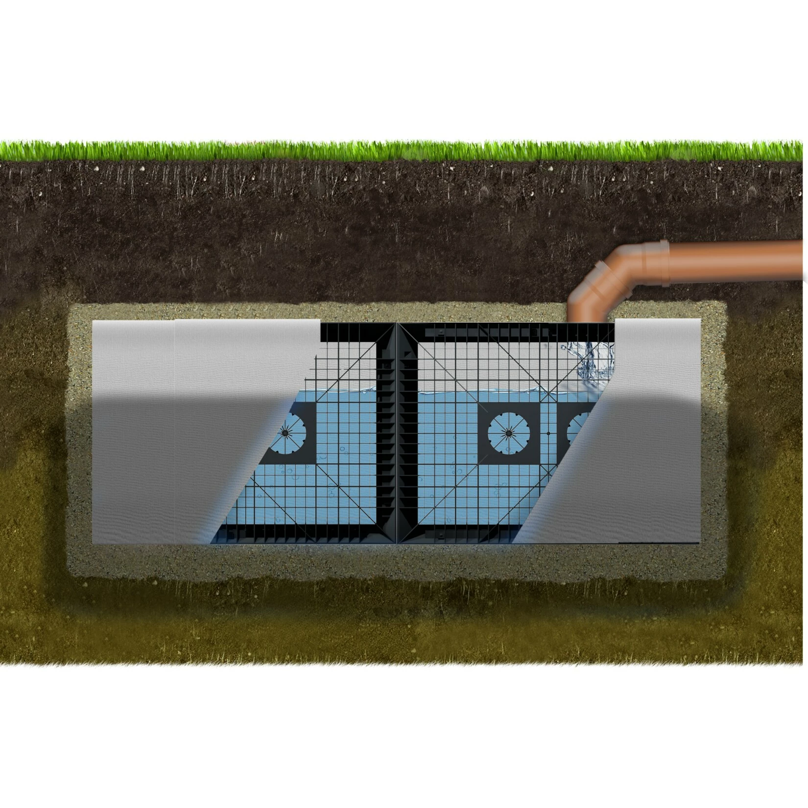 GreenLife Erweiterungsset Versickerung 2.240 L Entwässerung Sickerwürfel 5 GreenLife Erweiterungsset Versickerung 2.240 L Entwässerung Sickerwürfel – Bild 5