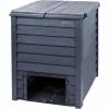 GARANTIA Thermo Wood Komposter 400 L Inkl. Bodengitter Gartenkomposter Schnellkomposter