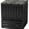 GARANTIA Eco King Komposter 400 L Schwarz Schnellkomposter Gartenkomposter