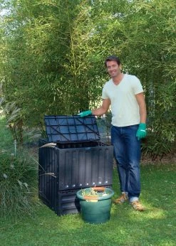 GARANTIA Eco King Komposter 400 L Schwarz Schnellkomposter Gartenkomposter 8 GARANTIA Eco King Komposter 400 L Schwarz Schnellkomposter Gartenkomposter -Zipper Geschäft 8600335800 48193 prod 004