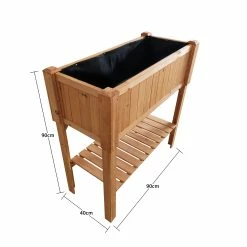 Coemo Hochbeet Kräuterbeet Mit Pflanzfolie 90 X 40 X 90 Cm -Zipper Geschäft 8600335800 49698 prod 003