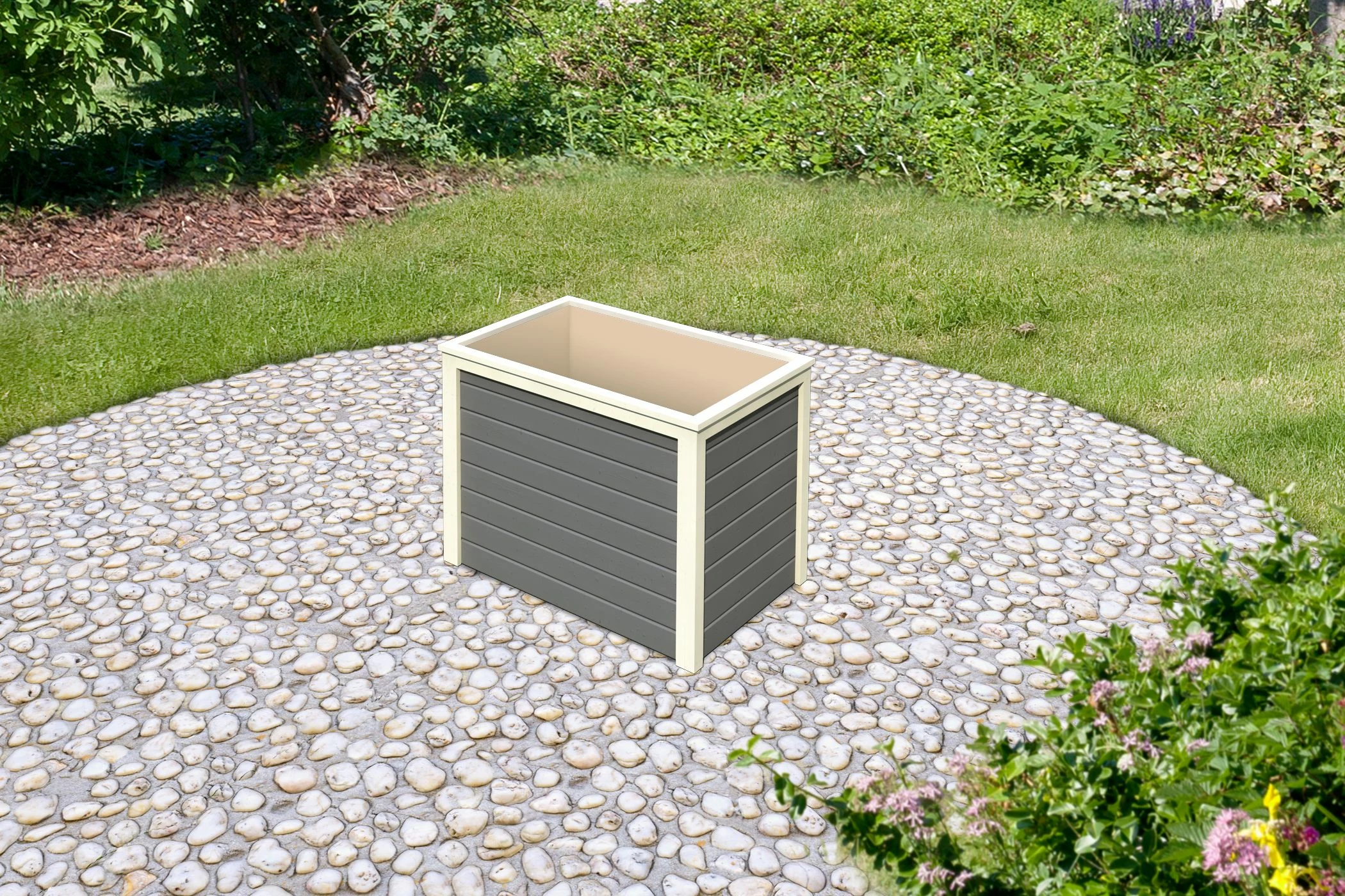 Karibu Hochbeet 0 Terragrau 3 Karibu Hochbeet 0 Terragrau – Bild 3