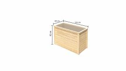 Karibu Hochbeet 1 Naturbelassen -Zipper Geschäft 8600335800 55746 prod 006