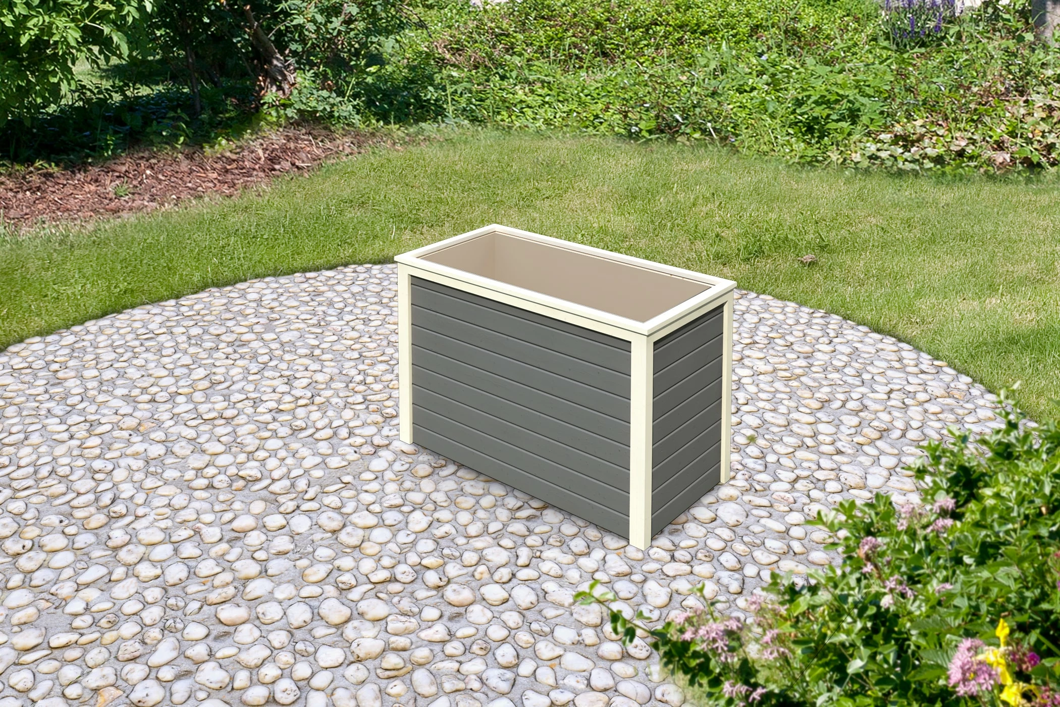 Karibu Hochbeet 1 Terragrau 2 Karibu Hochbeet 1 Terragrau – Bild 2