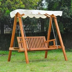 Outsunny Hollywoodschaukel Als 2-Sitzer Cremeweiß, Natur 162 X 122 X 184 Cm (LxBxH) | Schaukel Mit Sonnendach Schaukelbank Gartenschaukel 8 Outsunny Hollywoodschaukel Als 2-Sitzer Cremeweiß, Natur 162 X 122 X 184 Cm (LxBxH) | Schaukel Mit Sonnendach Schaukelbank Gartenschaukel -Zipper Geschäft 8600336600 01 0303 prod 003