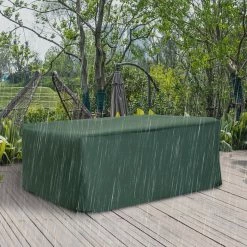 Outsunny Abdeckhaube Für Gartenmöbel Grün 210 X 140 X 80 Cm (LxBxH) | Schutzhülle Abdeckplane Abdeckung Schutzplane -Zipper Geschäft 8600336600 02 0180 prod 006