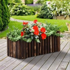 Outsunny Blumenkasten Natur 78 X 35 X 30 Cm (LxBxH) | Pflanzbeet Kräuterbeet Pflanzkasten Hochbeet -Zipper Geschäft 8600336600 845 100 prod 003