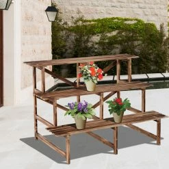 Outsunny Pflanzentreppe Mit 3 Stufen Natur 120 X 80 X 80 Cm (LxBxH) | Blumenregal Blumenbank Blumentreppe Blumenständer 8 Outsunny Pflanzentreppe Mit 3 Stufen Natur 120 X 80 X 80 Cm (LxBxH) | Blumenregal Blumenbank Blumentreppe Blumenständer -Zipper Geschäft 8600336600 845 116 prod 003