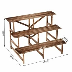 Outsunny Pflanzentreppe Mit 3 Stufen Natur 120 X 80 X 80 Cm (LxBxH) | Blumenregal Blumenbank Blumentreppe Blumenständer 10 Outsunny Pflanzentreppe Mit 3 Stufen Natur 120 X 80 X 80 Cm (LxBxH) | Blumenregal Blumenbank Blumentreppe Blumenständer -Zipper Geschäft 8600336600 845 116 prod 005