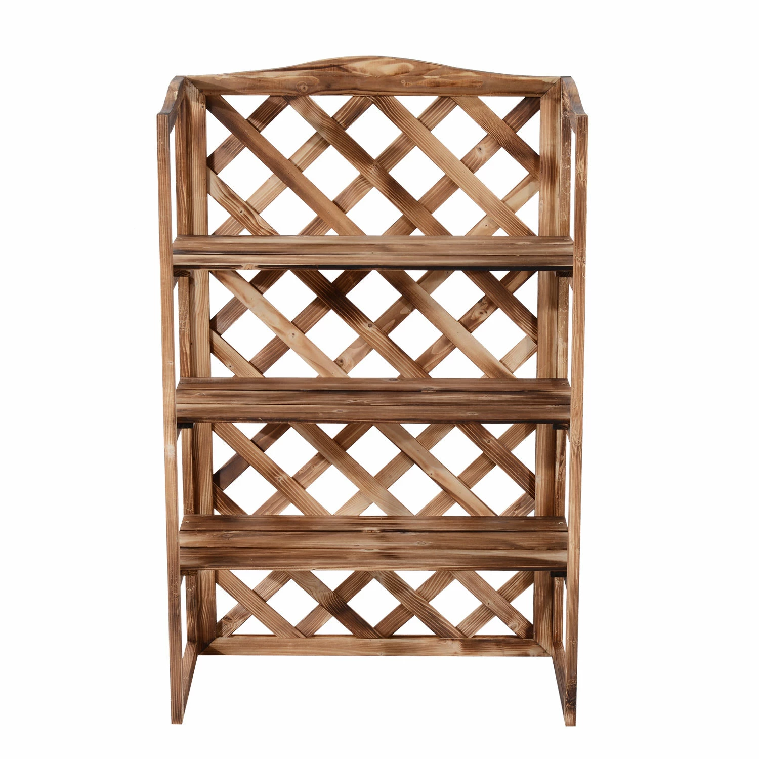 Outsunny Pflanzentreppe Mit 3 Etagen Natur 75 X 38 X 120 Cm (LxBxH) | Blumenregal Blumenbank Blumentreppe Blumenständer 6 Outsunny Pflanzentreppe Mit 3 Etagen Natur 75 X 38 X 120 Cm (LxBxH) | Blumenregal Blumenbank Blumentreppe Blumenständer – Bild 6