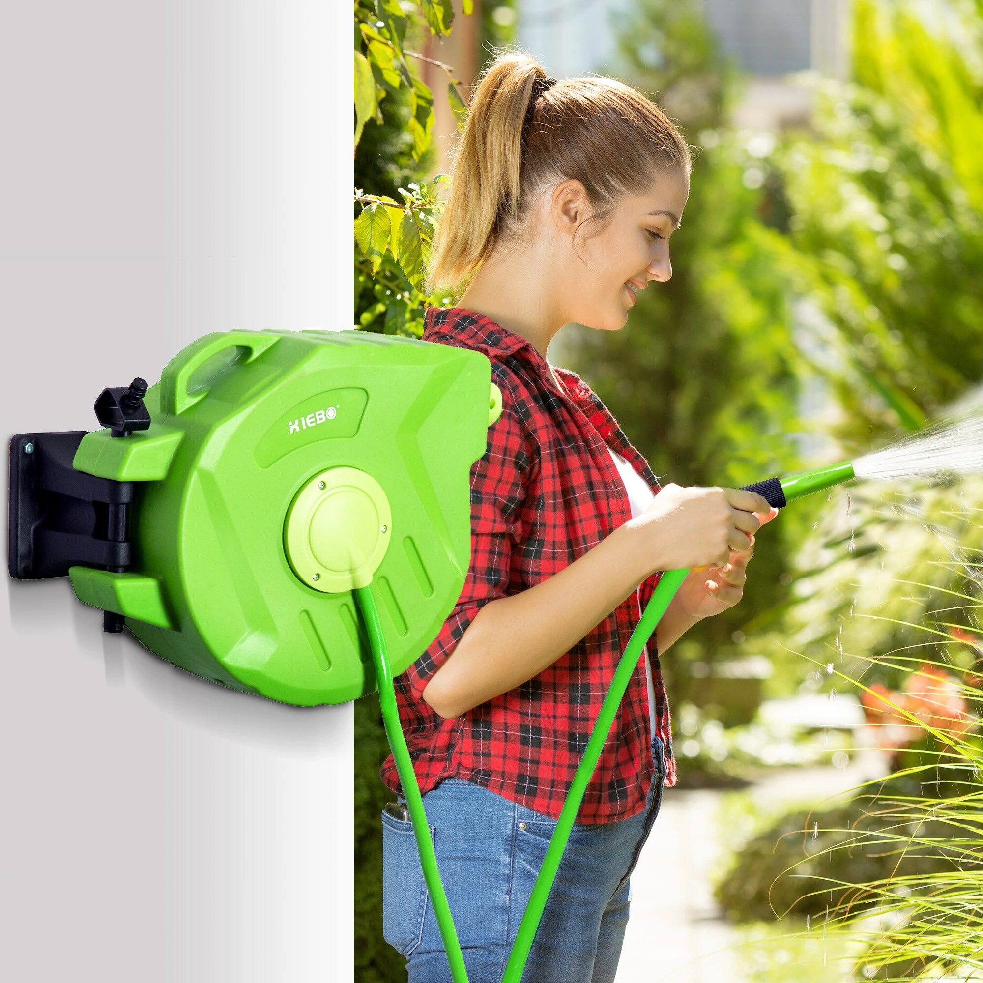 Outsunny Schlauchtrommel Mit Schnellkupplung Grün 20 M | Schlauchtrommel Trommel Gartentrommel 4 Outsunny Schlauchtrommel Mit Schnellkupplung Grün 20 M | Schlauchtrommel Trommel Gartentrommel – Bild 4