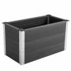 Outsunny Blumenkübel Grau 100 X 50 X 50 Cm (LxBxH) | Pflanzkasten Wetterfester Blumenkasten Garten
