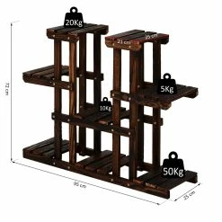 Outsunny Vierstufiges Blumenregal Dunkelbraun 95 X 25 X 72 Cm (LxBxH) | Pflanzenregal Pflanzentreppe Blumenständer Regal 10 Outsunny Vierstufiges Blumenregal Dunkelbraun 95 X 25 X 72 Cm (LxBxH) | Pflanzenregal Pflanzentreppe Blumenständer Regal -Zipper Geschäft 8600336600 845 296 prod 005