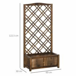 Outsunny Planzkasten Mit Rankgitter 60 X 30 X 122,5 Cm (BxTxH) | Holzgitter Kletterpflanze Blumenkasten Rosengitter 10 Outsunny Planzkasten Mit Rankgitter 60 X 30 X 122,5 Cm (BxTxH) | Holzgitter Kletterpflanze Blumenkasten Rosengitter -Zipper Geschäft 8600336600 845 388 prod 005