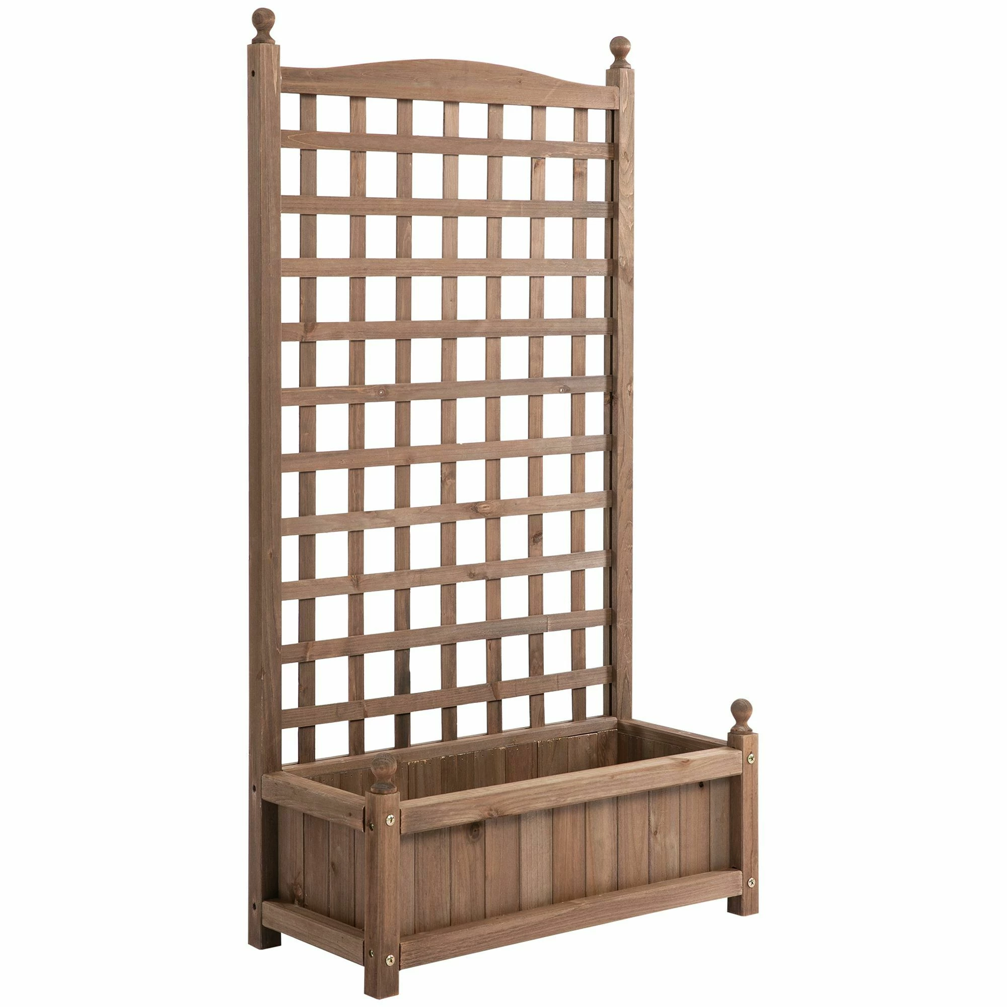 Outsunny Rankkasten Im Spalierrahmen-Design 64 X 28 X 120 Cm (BxTxH) | Pflanzkasten Blumenständer Rankgitter Rankkasten 2 Outsunny Rankkasten Im Spalierrahmen-Design 64 X 28 X 120 Cm (BxTxH) | Pflanzkasten Blumenständer Rankgitter Rankkasten – Bild 2