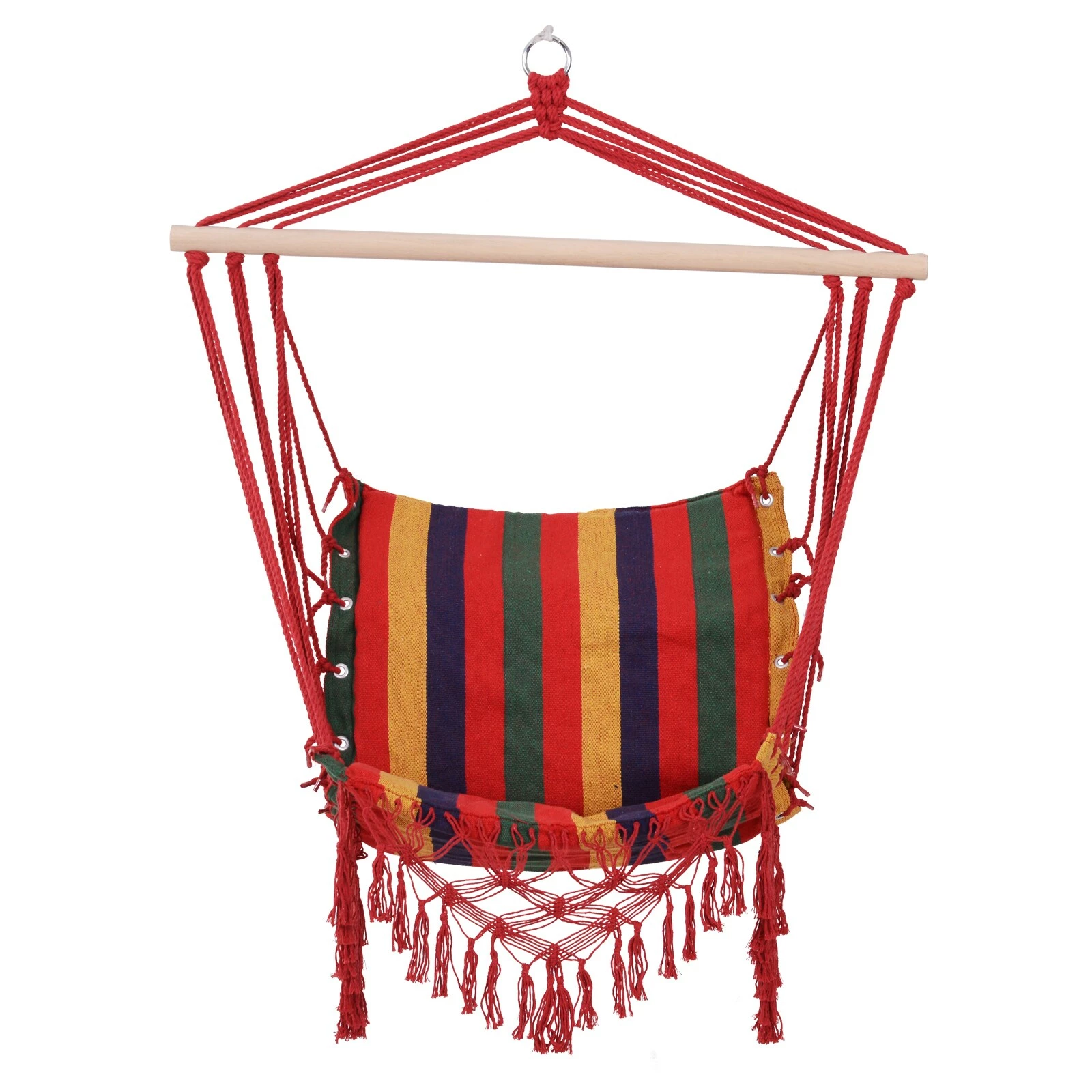 Outsunny Hängesessel Bunt 100 X 60 X 100 Cm (LxBxH) | Hängeschaukel Schwebesessel Hängestuhl Hängesitz 2 Outsunny Hängesessel Bunt 100 X 60 X 100 Cm (LxBxH) | Hängeschaukel Schwebesessel Hängestuhl Hängesitz – Bild 2