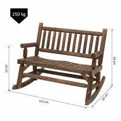 Outsunny Schaukelbank Mit Armlehne Dunkelbraun 112 X 67 X 93 Cm (BxTxH) | Gartenbank Sitzbank Parkbank Holzbank Bank 10 Outsunny Schaukelbank Mit Armlehne Dunkelbraun 112 X 67 X 93 Cm (BxTxH) | Gartenbank Sitzbank Parkbank Holzbank Bank -Zipper Geschäft 8600336600 84A 133 prod 005